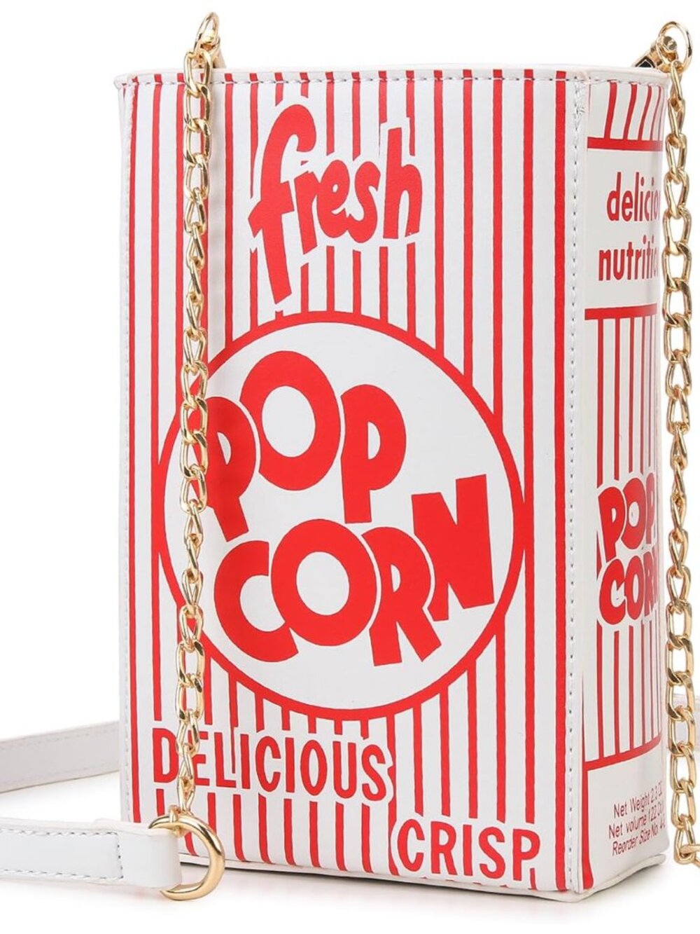 Novelty Fashion Women Crossbody Bag, Popcorn Box Style Clutch Bag for Girl Handb